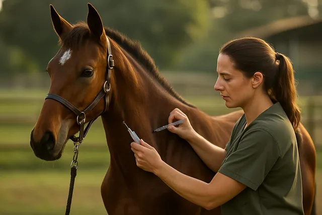 Cavalo Mangalarga Marchador em ambiente rural